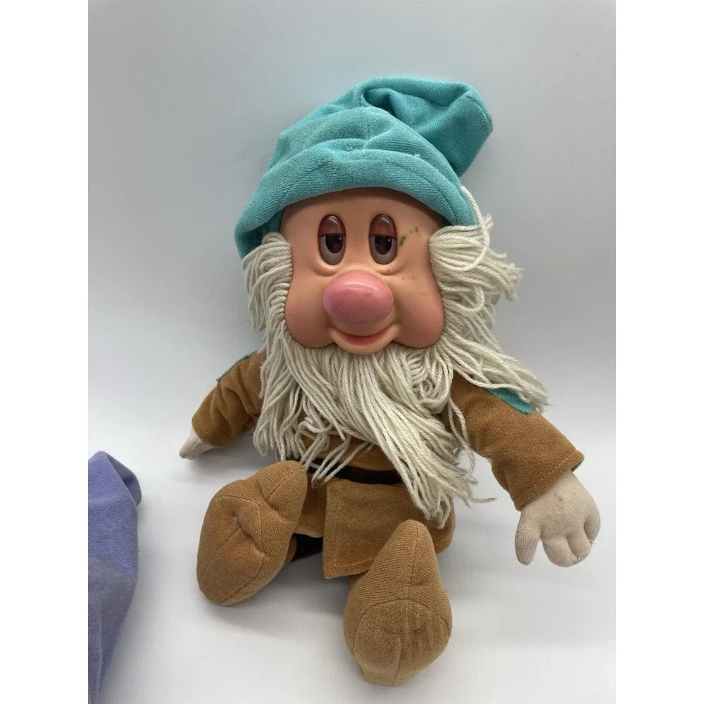 Vintage Mattel Disney Sleepy‎ And Dopey Seven Dwarfs Dolls 1993 Snoring Rattle